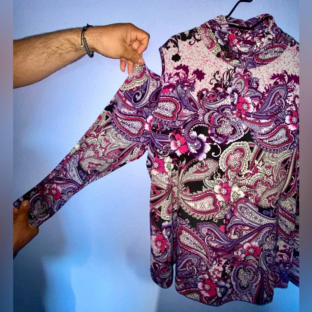 Women’s Susan graver paisley blouse XL - Picture 1 of 8
